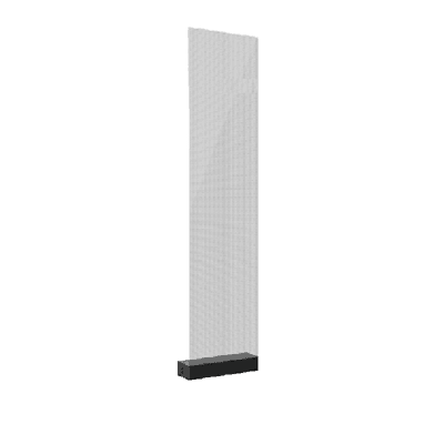 Panel LED Transparente / Pixel Pitch 3.91 mm / 250 x 1,200 mm (4 piezas / 1 m2) / Transparencia 82% / Brillo 1500-5000 nits / SMD1717 / Instalación Pegado-Colgado-Fijo