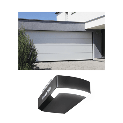 KIT COMPLETO Puerta D/ Garage 20x8 Pies / Lisa Linea Central / Color blanco / Insulada / Incluye Motor FS1000APPRT / 1/2HP / Fuerte/Silencioso/Luz LED/Motor DC .