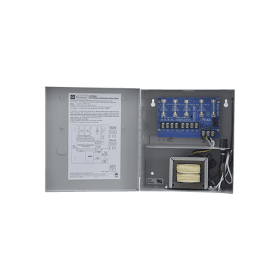Fuente de poder ALTRONIX de 24 Vca @ 3.5 Amper o 28 Vca @ 3.0 Amper, para 4 cámaras, Con voltaje de entrada de 115 Vca, 