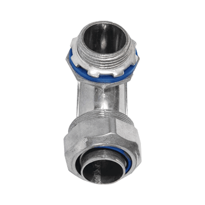 Conector Curvo para tubo tipo Liquidtight 3/8" (10 mm). Compatible con ANC-COT38.