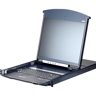 Consola KVM over IP | 16 Puertos | Dual Rail | 19” LCD | Dual NIC | Cat5 | Acceso Remoto