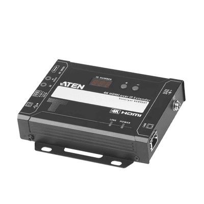 Transmisor Video sobre IP HDMI | 4K Ultra HD 4096x2160 @ 30Hz | Compresión Lossless con Latencia Ultra Baja | PoE Integrado | Video Wall 8x8 | Control RS-232 e IR | Compatibilidad con Aplicación Móvil | Escalabilidad Ilimitada