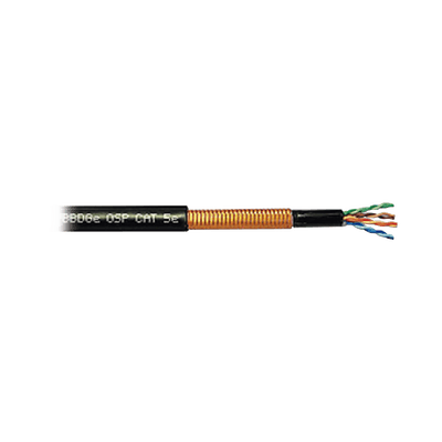 WB3176A Carrete de cable de cobre UTP CAT5E blindado para exterior, 100 metros, recomendado para enlaces inalámbricos