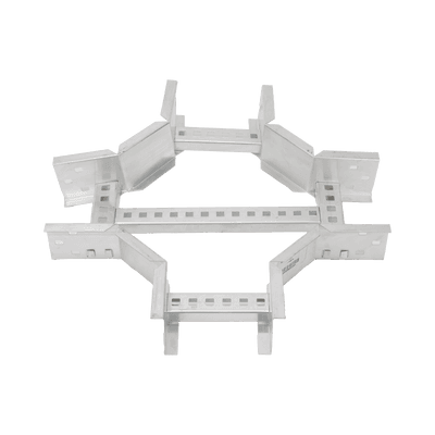 Derivación "X" Horizontal de Aluminio Perfil Z / Peralte 3 1/4" / Ancho 6"/ Radio 8" / Incluye Tornillería (CHXHEZ314R8X6AK)