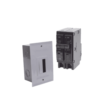 Kit Centro de Carga para sobreponer con 1 Interruptor Térmico de 2 Polos, 15Amp 120/240Vca 10kA.