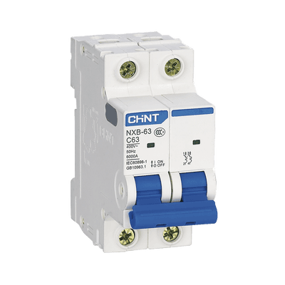 Pastilla para Riel Din, 2 Polo, 63 Amp, Vca:110/415v, 6kA, Catálogo: NXB632PC63.