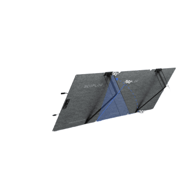 Módulo Solar Bifacial, Portátil y Flexible de 160W Recomendado para Estaciones Portátiles EcoFlow / Ajuste de Ángulo / Carga Eficiente / Incluye Cable XT60 a MC4