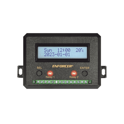 Temporizador Anual / Dos Relevadores / Programable / Pantalla LCD