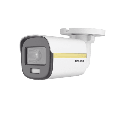 Bala TURBOHD 4K / Imagen a color 24/7 / Lente 2.8 mm / METAL / Luz Blanca 20 mts / Exterior IP67 / WDR 130 dB 