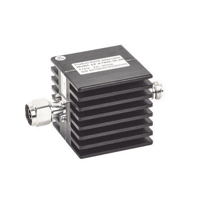 Atenuador en Línea de 30 dB / 20 Watt Máx. / CD-3 GHz / Interiores / N macho - N hembra.