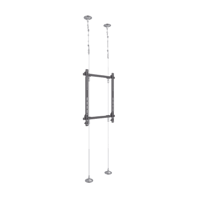 Montaje Cableado de Acero| Suelo a Techo| Capacidad Máx. de Carga 30kg| Para Pantallas de 32" ~ 75"| VESA 400 x 600