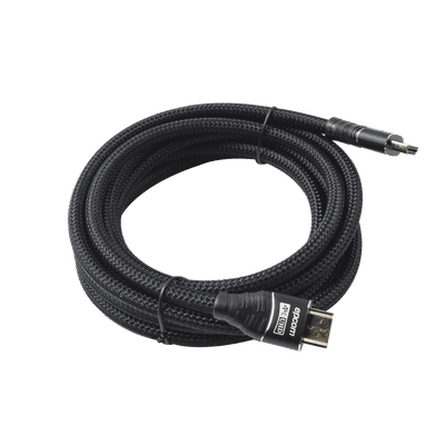 Cable HDMI Ultra-Resistente Redondo de 3m ( 9.8 ft ) Optimizado para Resolución 4K ULTRA HD 