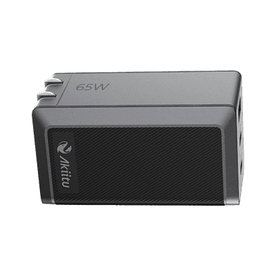 Cargador GaN III 65W / 3 Puertos USB-C y USB-A / PD 3.0 y QC 4.0 / Enchufe Plegable / Protección Integral 6 Capas / Powered by EZVIZ