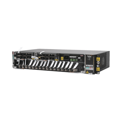 OLT Carrier Class Modular GPON, 2 Ranuras, Incluye 1 Tarjeta GPOA de 16 puertos GPON, 1 Fuente de CA, 2 UR, Gestión por UNM2000, CLI, Incluye Instalación de Software UNM2000, (Interoperabilidad con ONU´s de Terceros sin Costo)