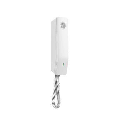 Teléfono IP para Hoteles / Altavoz HD en Bocina / 2 Cuentas y Líneas SIP / 10 Teclas de Marcación Rápida / 3 Teclas Programables / Wi-Fi de Doble Banda / Gestión con GDMS / Color Blanco
