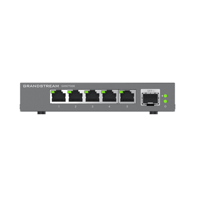 Switches de red Multi-Gigabit de 2.5G No Administrable / 5 Puertos RJ45 de 100/1000/2500Mbps / 1 puerto de fibra SFP+