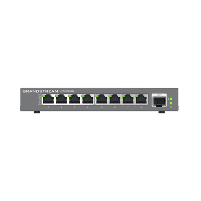 Switches de red Multi-Gigabit de 2.5G No Administrable / 8 Puertos RJ45 de 100/1000/2500Mbps / 1 puerto de fibra SFP+