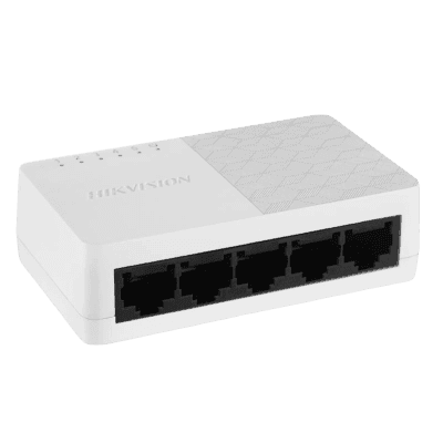 Switch Gigabit / No Administrable de Escritorio con 5 puertos 10 / 100 / 1000 Mbps / Diseño Compacto y Estético