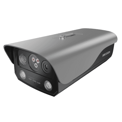 (HikFire) Cámara IP de Detección Térmica de Incendios / Detección de Llamas y Temperaturas Anormales / 4 Megapíxel (Lente Óptico) + 1 Megapíxel (Lente Térmico) / Compatible con Hik-Connect