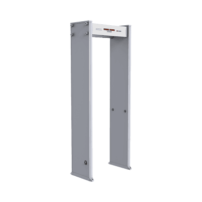 Arco Detector de Metales de 6 Zonas / Contador de Personas y Alarmas / Precisión de una Moneda 25 mm / 255 Niveles Sensibilidad / Pantalla LED 
