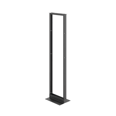 Rack Abierto de 2 Postes Estándar de 19 in / 45U / 2.13 m (7 ft) de Altura / Aluminio 6063-T6 / Rieles Roscados 12-24 UNC / Patrón EIA Universal / Negro RAL 9005