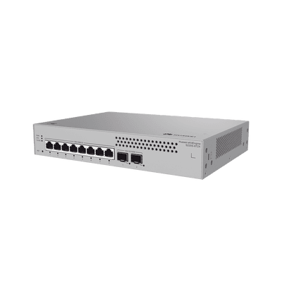 Switch de Acceso Gigabit Administrable Capa 2 / 8 puertos 10/100/1000 Mbps / 2 Puertos 10GE SFP Uplink  / ERPS / IMGP Snooping / DHCP Snooping / Administración Nube Gratis