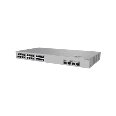 Switch de Acceso Gigabit Administrable PoE Capa 2+ / 24 puertos 10/100/1000 Mbps (PoE) / 4 Puertos 2.5GE SFP Uplink  / ERPS / Rutas Estáticas / PoE Perpetuo / 400 W / Administración Nube Gratis