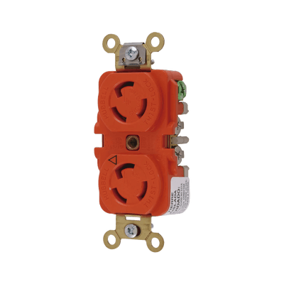 Receptáculo Duplex de Media Vuelta / 15 A 125 V CA / 2 Polos 3 Hilos / Nema L5-15R