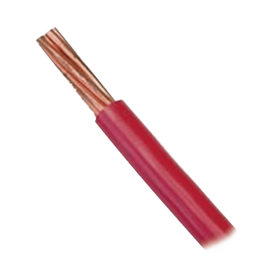 Cable 10 AWG Color Rojo, Conductor de Cobre Suave Cableado. Aislamiento de PVC, Auto Extinguible. (Venta por Metro)