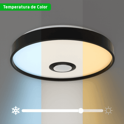 Luminario LED JLAR-3003 / 30W / 2400 Lúmenes / Bluetooth Control App / Voltaje 85-265V / Temperatura 6500K Fría / Garantía 3 Años