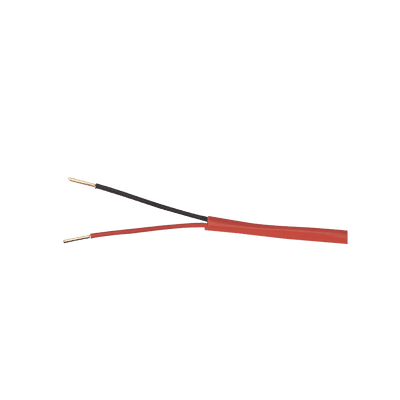 Alambre de Alarma contra Incendios - Bobina de 305 Metros (1000 Pies): 2 x 16 AWG, Rojo, Tipo FPLR, (UL) FT4, Ideal para Sistemas de Detección y Evacuación de Incendios