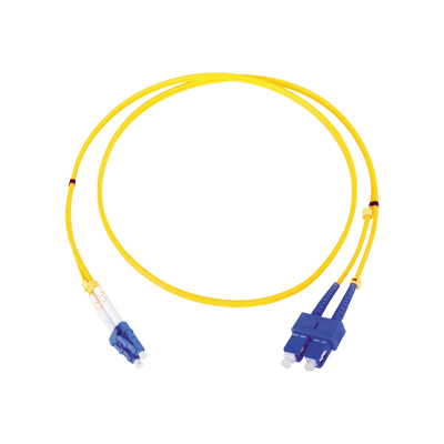 Jumper de Fibra Óptica Monomodo LC/SC Duplex de 1 Metro (3.28 Pies)