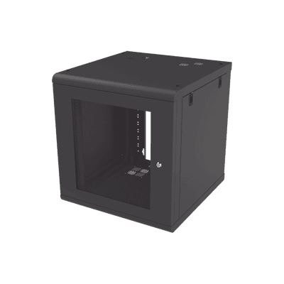 Gabinete de Pared 12U de 635 mm de Profundidad, Rack de 19 in en Acero Reforzado: Compacto y Resistente para Soluciones Profesionales