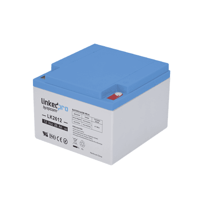 Batería de respaldo 12 V | 26 Ah AGM | Especial para Seguridad Electrónica | UPS | Sistemas de Emergencia | Vida útil 5 años | Terminales M5 