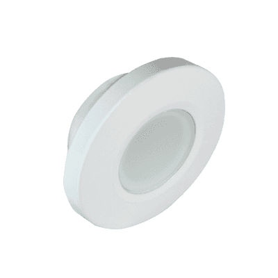 Luz led marina serie Orbit, emite luz de color blanco de 160 lúmenes, para uso interior o exterior, fabricado bajo norma de protección IP67.