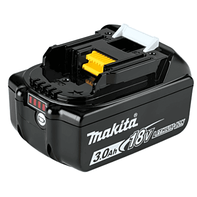 Batería LXT Litio-Ion de 18V 3 Ah, con led indicador de nivel de carga.