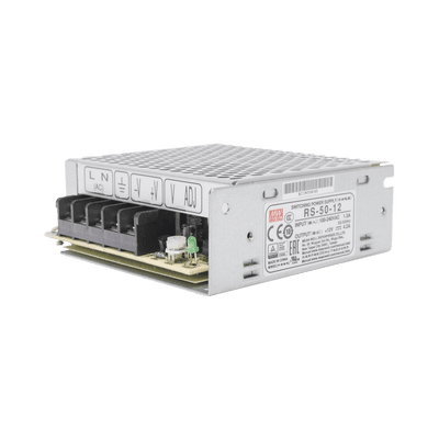 Fuente de poder industrial conmutada / 50W / 12Vcc / 4.2A / Entrada: 100-240Vca / Montaje en chasis