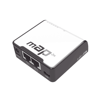 (mAP 2n) 2 Puertos Fast Ethernet, 1 Puerto MicroUSB, WiFi 2.4 GHz 802.11 b/g/n