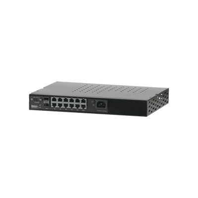 Switch WISP PoE Administrable de 14 puertos (12 PoE Gigabit + 2 SFP) 400W, entrada de 110/220 Vca