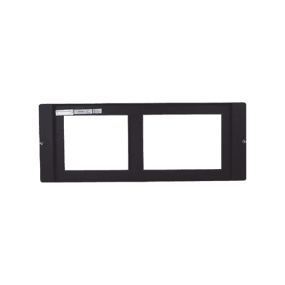 Placa de 1 Fila para DVC-EM y CMIC-1 / Compatible con Gabinetes Serie CAB-4 de NOTIFIER / Color Negro