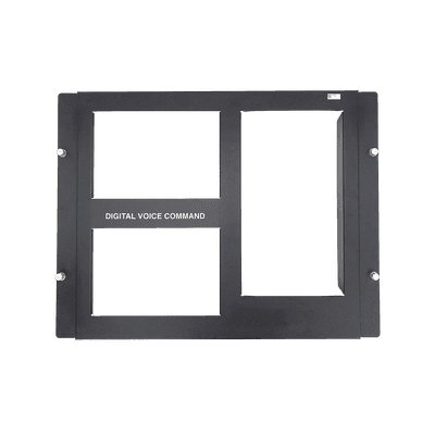 Placa de 2 Fila para DVC / Compatible con Gabinetes Serie CAB-4 de NOTIFIER  / Color Negro