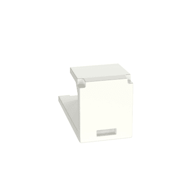 Módulo de Tapa Ciega (Inserto Ciego), Mini-Com, Color Blanco Mate, 1 Pieza