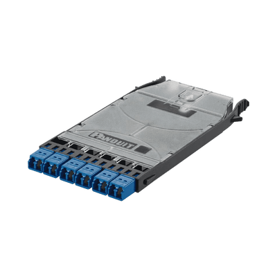 Cassette HD Flex? Con 6 Puertos LC Duplex (12 Fibras), Para Fibra Monomodo OS2, Color Azul