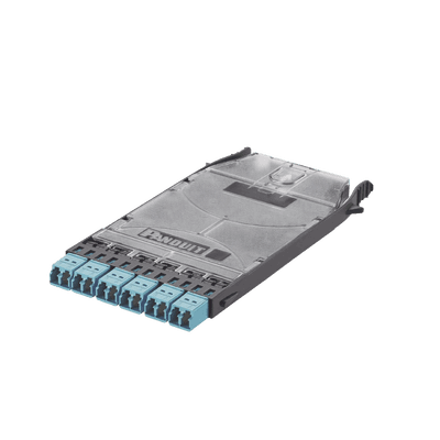 Cassette HD Flex? Con 6 Puertos LC Duplex (12 Fibras), Para Fibra Multimodo OM3, Color Azul