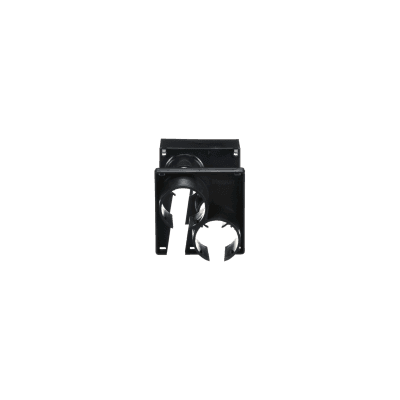 Tapa con 2 Salida a Tubo Corrugado de 1.5in (38mm), Para uso con Canaletas 4X4 FiberRunner™, Color Negro