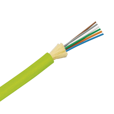 Cable de Fibra Óptica de 6 Hilos, Multimodo OM5 50/125 Optimizada, Interior, Tight Buffer 900um, No Conductiva (Dieléctrica), OFNP (Plenum), Precio Por Metro