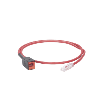 Cable de Prueba Para Plugs Rj45 de Terminación en Campo (MPTL), Cat6A, UTP, 1 Metro, Color Rojo