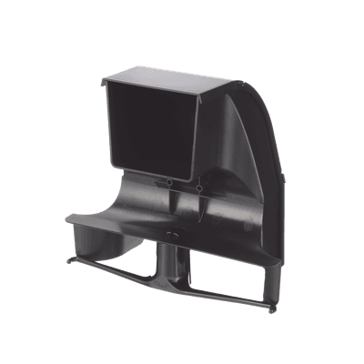 Bajada Para Canaleta FiberRunner™, Uso con Medidas 4x4, 6X4, 12X4, o 24X12, Con Reducción a 4X4, Color Negro