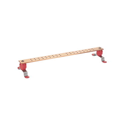 Barra de Conexión a Tierra StructuredGround™ para Telecomunicaciones y Centro de Datos, de 1/4" Grosor X 2" Ancho X 24" Largo.