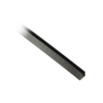 Cubre-filos Ranurado con Adhesivo, para Bordes de 1.6 a 2.5mm, de 30.5m de Largo, Color Negro